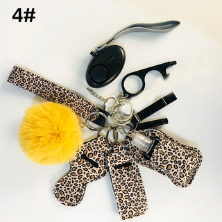 Self Defence Key Chain Set - Leopard Print