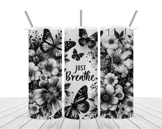 Sparkle & Just Breathe 20oz Tumbler Wrap