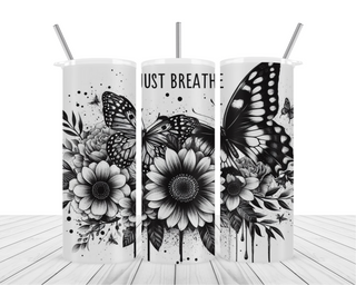 Sparkle & Just Breathe 3.0 20oz Tumbler Wrap