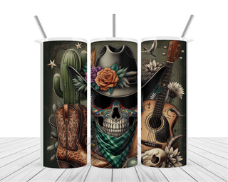 Brown Boots Cowboy 20oz Tumbler Wrap