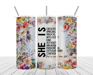 She Is Me 20oz Tumbler Wrap