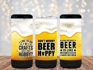 "Beer Dad" 16oz 4-in-1 Bluetooth Speaker Tumbler