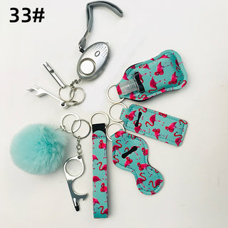 Self Defence Key Chain Set - Flamingo Love