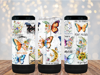 "Magic Butterfly" 16oz 4-in-1 Bluetooth Speaker Tumbler