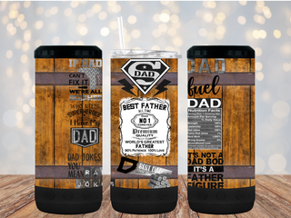 "Best Dad" 16oz 4-in-1 Bluetooth Speaker Tumbler