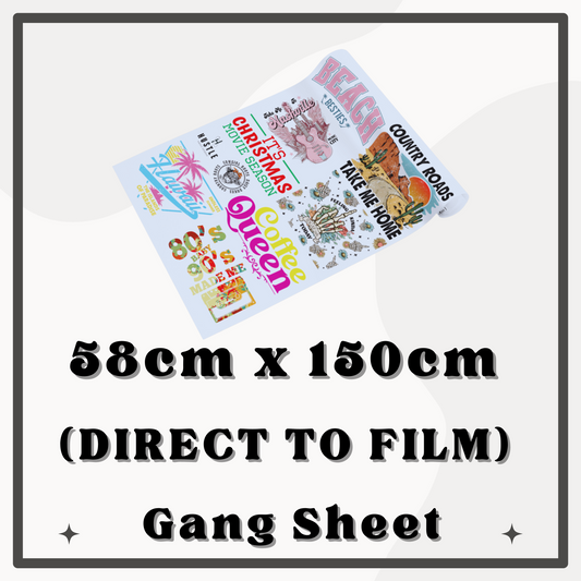 58cm x 150cm DTF Gang Sheet