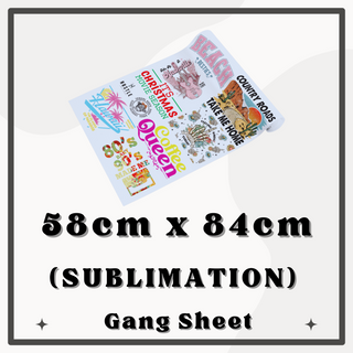 58cm x 84cm Sublimation Gang Sheet