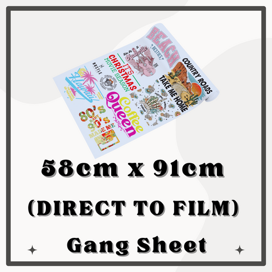 58cm x 91cm DTF Gang Sheet