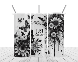 Sparkle & Just Breathe 2.0 20oz Tumbler Wrap