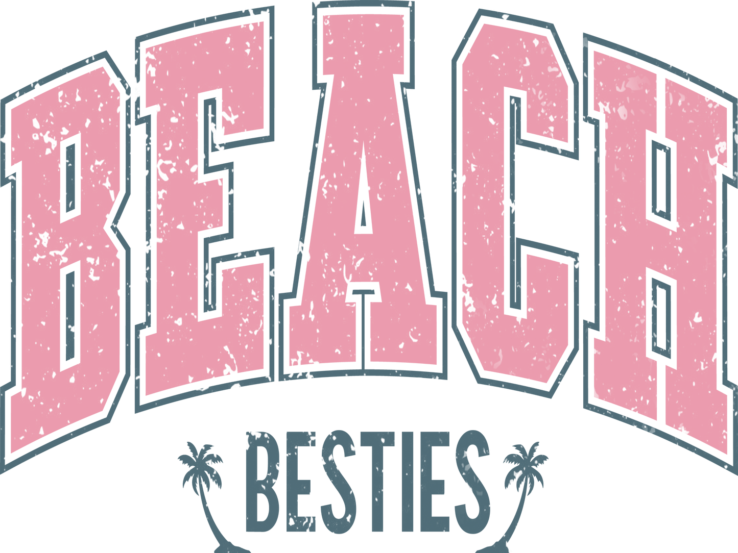 "Beach Besties Retro Vintage" Transfer