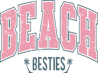 "Beach Besties Retro Vintage" Transfer