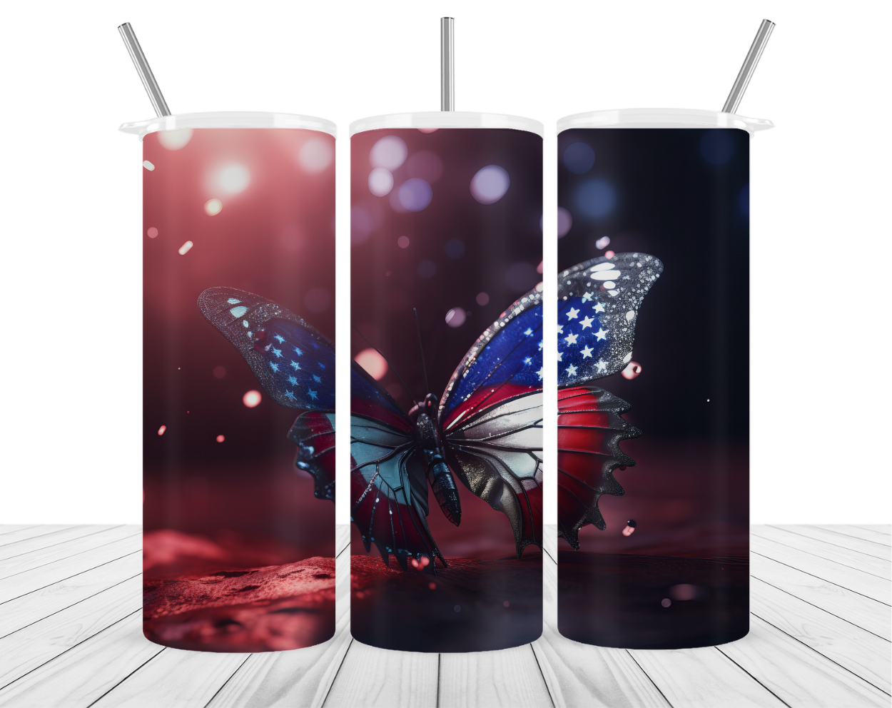 "American Butterfly" Tumbler