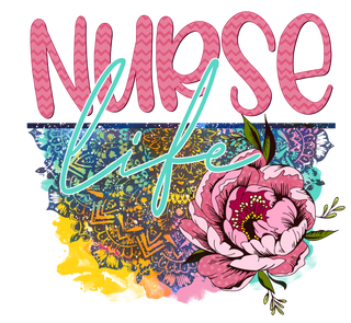 "Nurse Life Peonie" Transfer