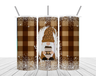 'Coffee Lover Gnome" 20oz Tumbler Wrap