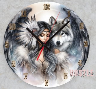 Queen & Wolf 30cm Clock Transfer