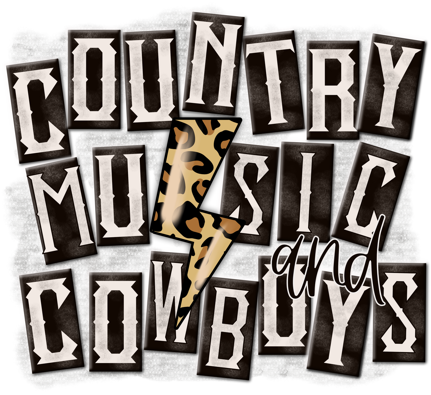 "Country Music & Cowboys" Transfer