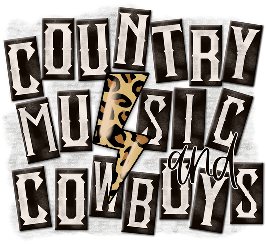 "Country Music & Cowboys" Transfer