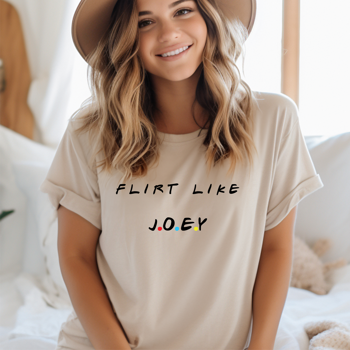 "Flirt Like Joey" Relaxed Maple T-Shirt