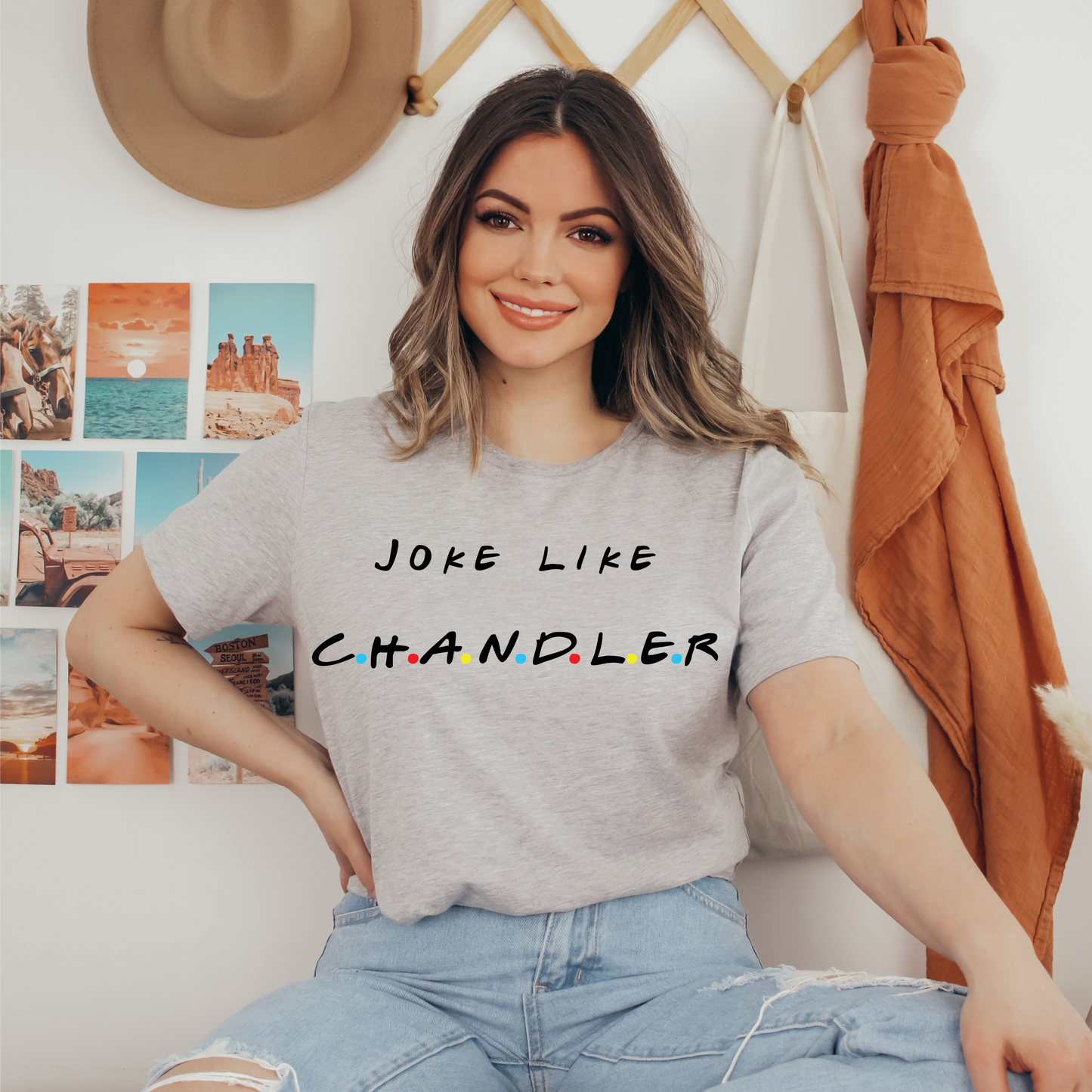 "Joke Like Chandler" Relaxed Maple T-Shirt