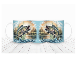 'Jumping Fish" Mug Wrap