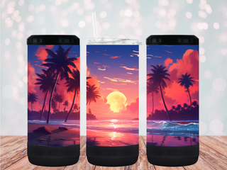 "Sunset Lover" 16oz 4-in-1 Bluetooth Speaker Tumbler