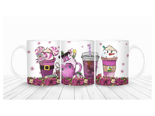 "Purple Coffee Cheer" Mug Wrap