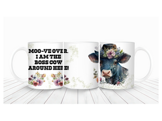 "Moo-vee Over" Mug Wrap