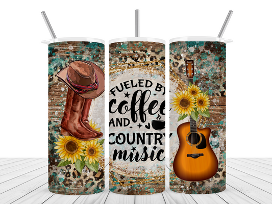 "Country Music & Coffee" Tumbler