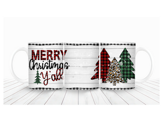 "Merry Christmas Y'all" Mug Wrap