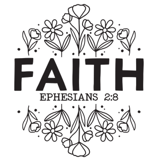 "Faith Florals" Transfer