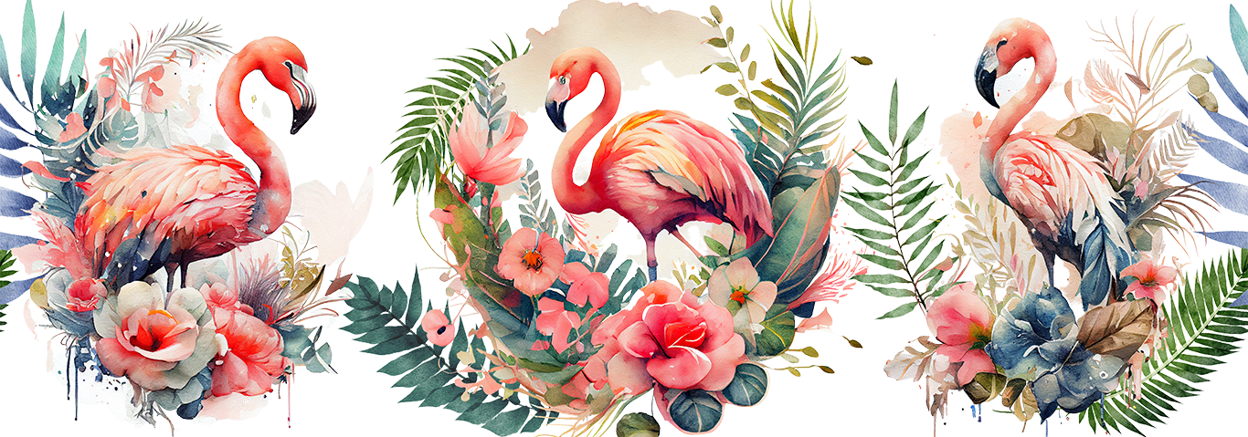 "Pink Flamingo" Libby Wrap