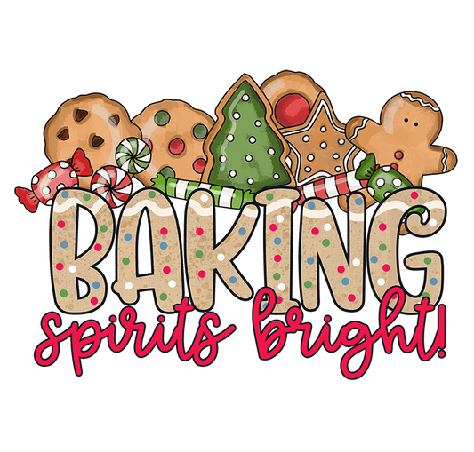 "Baking Spirits Bright" Transfer